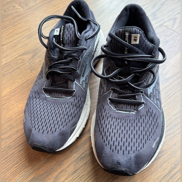 Brooks Adrenaline GTS 21 Mens Running Shoe Blackened Pearl Black Gray US 8.5 - Picture 3 of 4